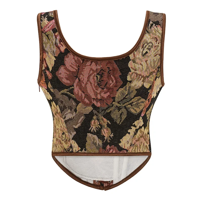 เสื้อกล้ามคอร์เซ็ทวินเทจแบบกอธ - Corset Waist Cinch บทวิจารณ์และราคา